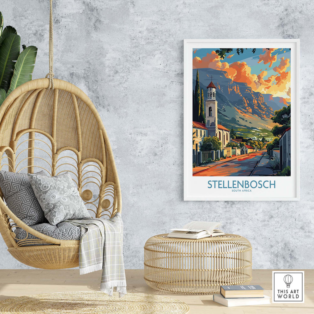 Stellenbosch Print view our best collection or travel posters and prints - ThisArtWorld