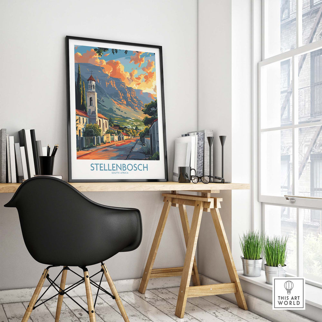 Stellenbosch Print view our best collection or travel posters and prints - ThisArtWorld