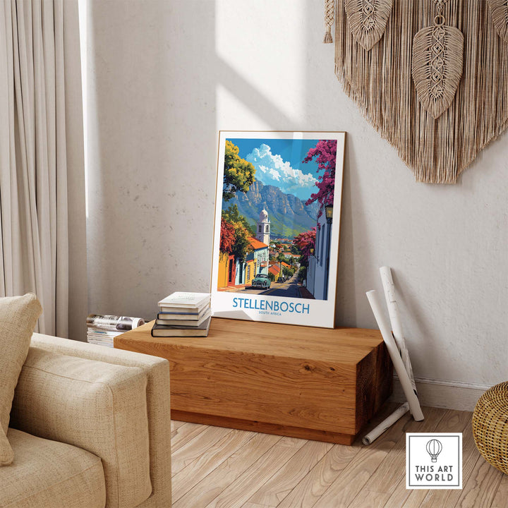 Stellenbosch Travel Print view our best collection or travel posters and prints - ThisArtWorld