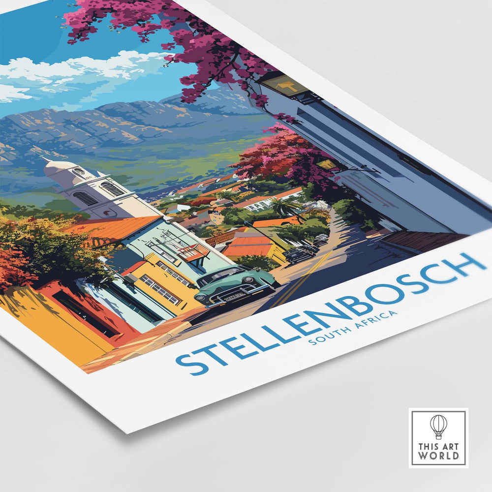 Stellenbosch Travel Print view our best collection or travel posters and prints - ThisArtWorld