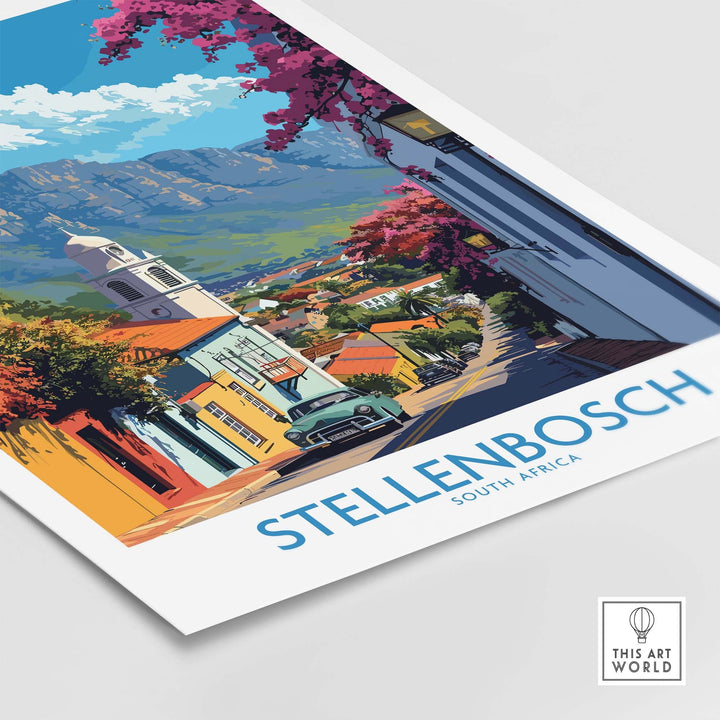 Stellenbosch Travel Print view our best collection or travel posters and prints - ThisArtWorld