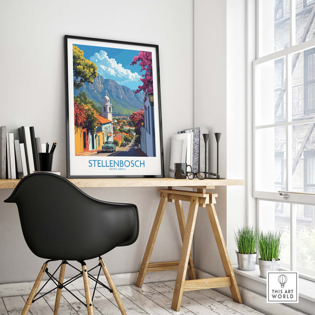 Stellenbosch Travel Print view our best collection or travel posters and prints - ThisArtWorld