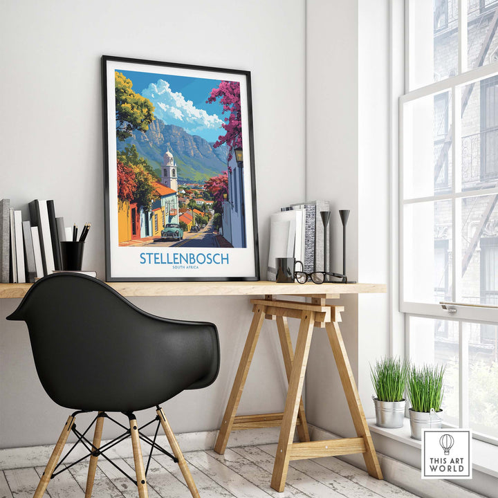 Stellenbosch Travel Print view our best collection or travel posters and prints - ThisArtWorld