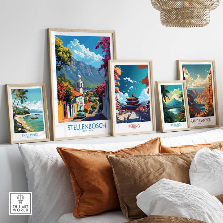 Stellenbosch Travel Print view our best collection or travel posters and prints - ThisArtWorld