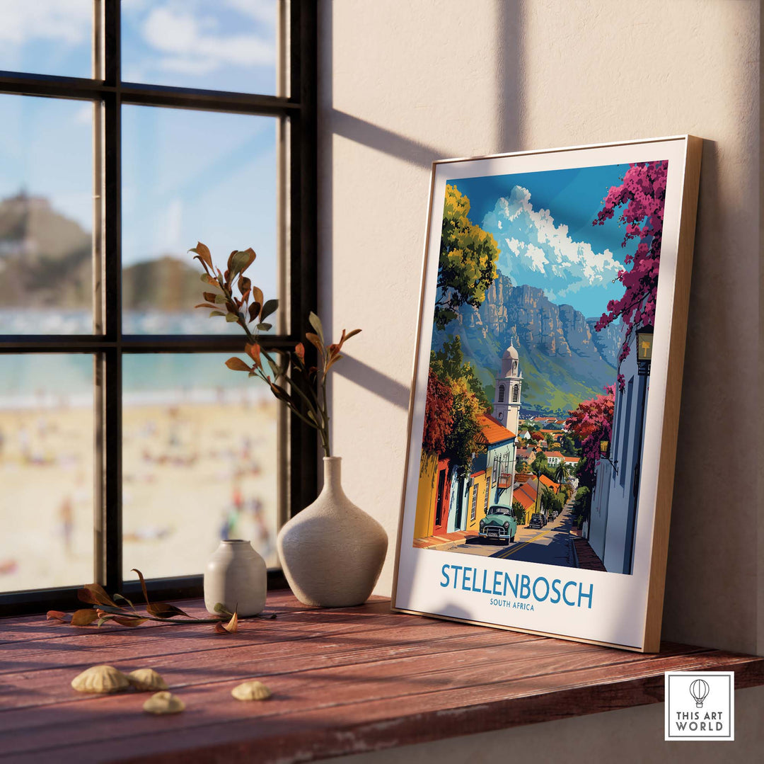 Stellenbosch Travel Print view our best collection or travel posters and prints - ThisArtWorld