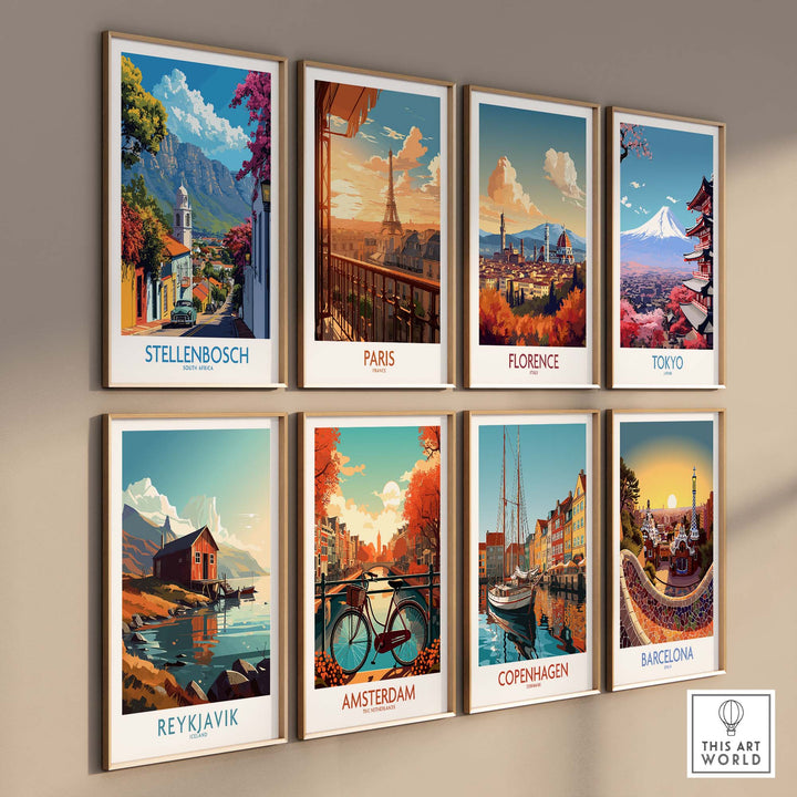 Stellenbosch Travel Print view our best collection or travel posters and prints - ThisArtWorld