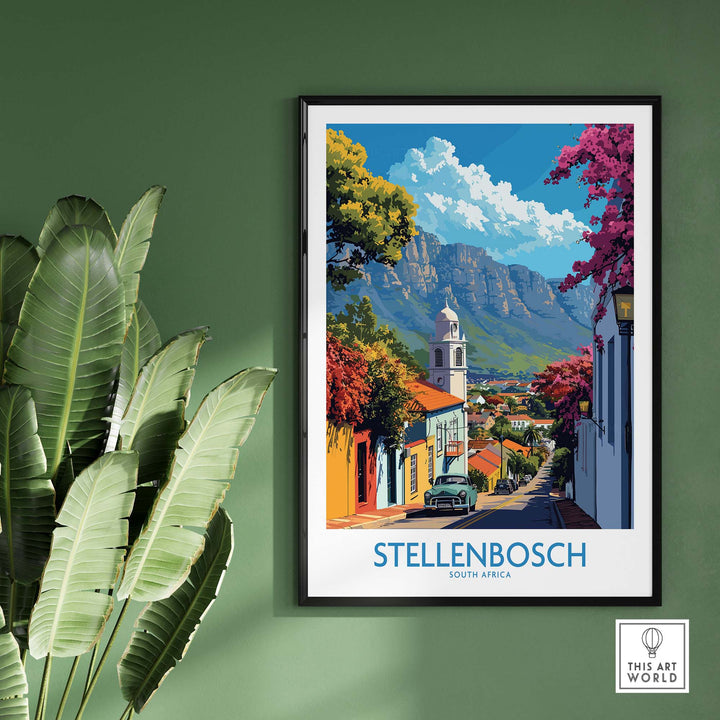 Stellenbosch Travel Print view our best collection or travel posters and prints - ThisArtWorld