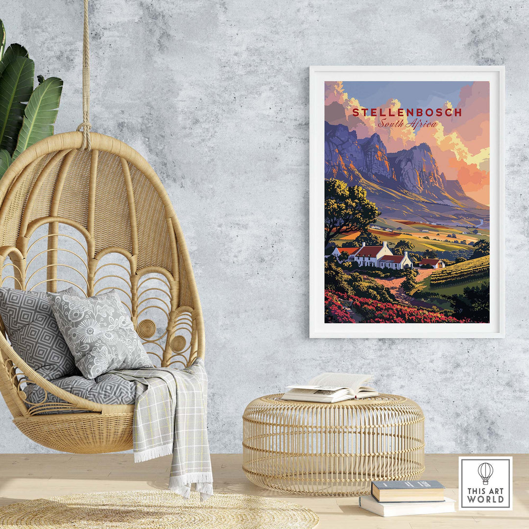 Stellenbosch Wall Art view our best collection or travel posters and prints - ThisArtWorld