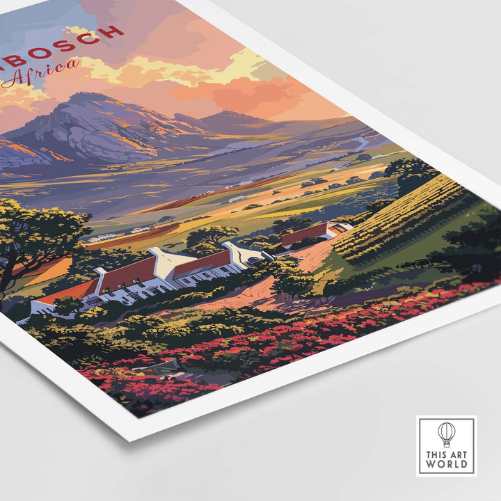 Stellenbosch Wall Art view our best collection or travel posters and prints - ThisArtWorld
