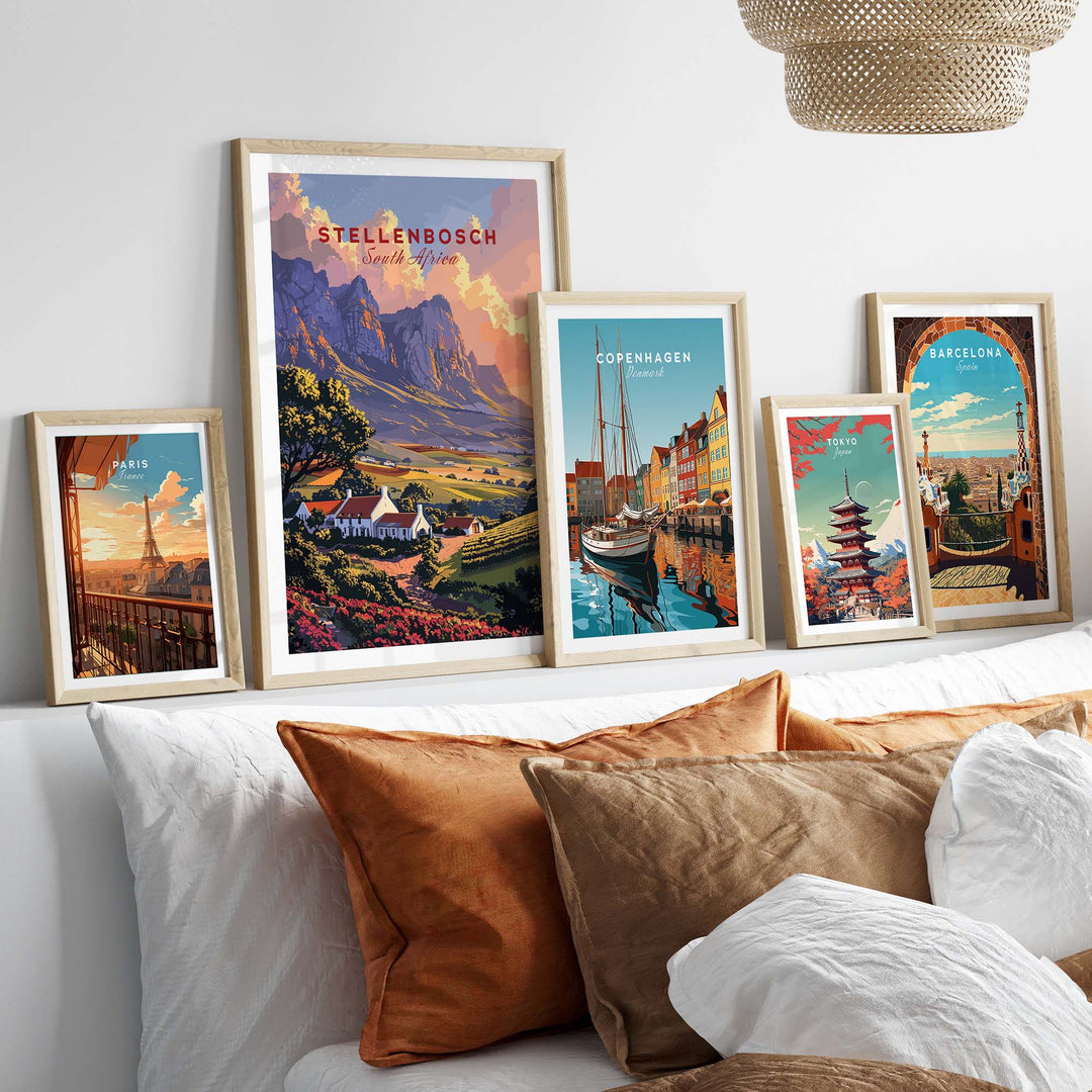Stellenbosch Wall Art view our best collection or travel posters and prints - ThisArtWorld