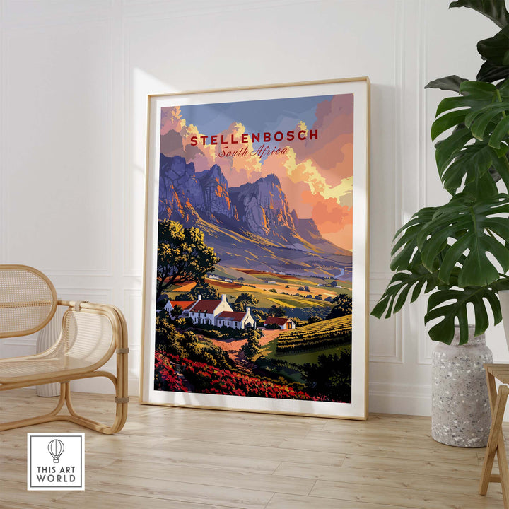 Stellenbosch Wall Art view our best collection or travel posters and prints - ThisArtWorld