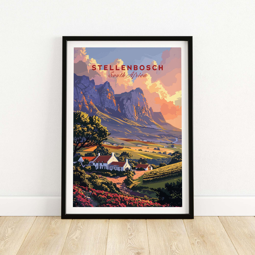 Stellenbosch Wall Art view our best collection or travel posters and prints - ThisArtWorld