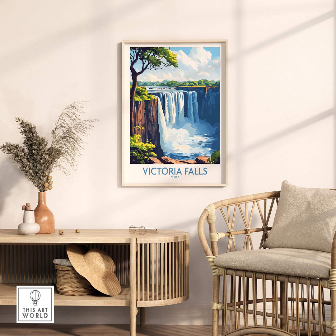 Victoria Falls Wall Art Poster