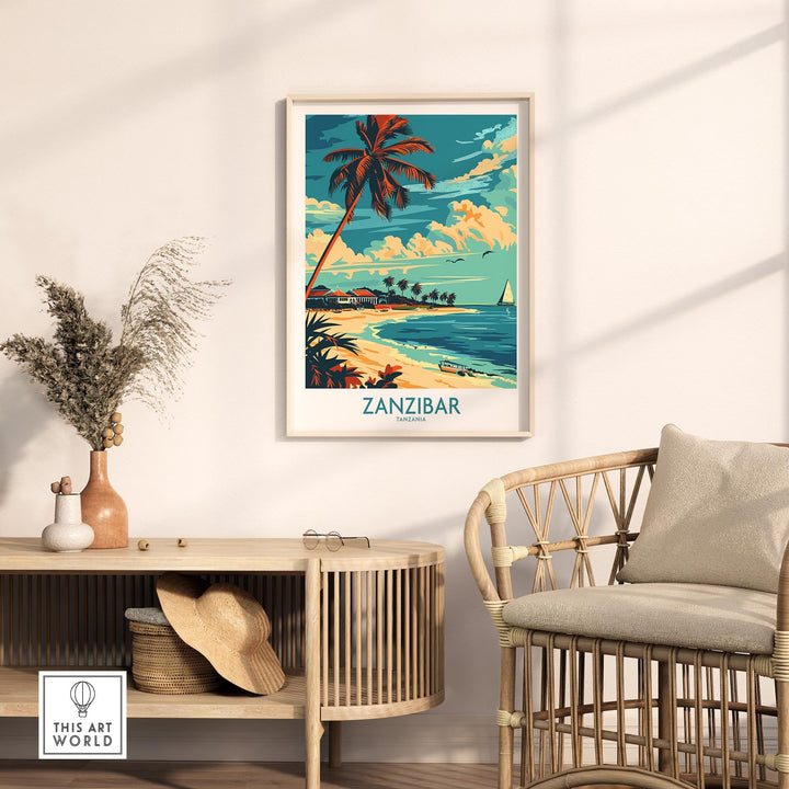 Zanzibar Travel Poster - Tanzania