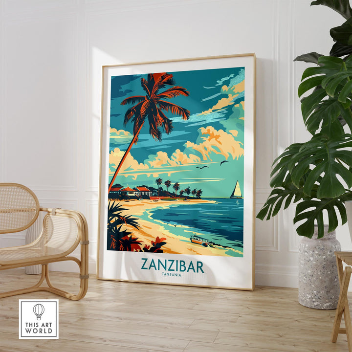 Zanzibar Travel Poster - Tanzania