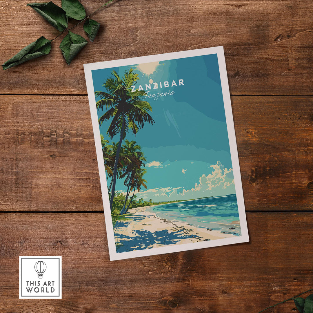 Zanzibar Travel Print