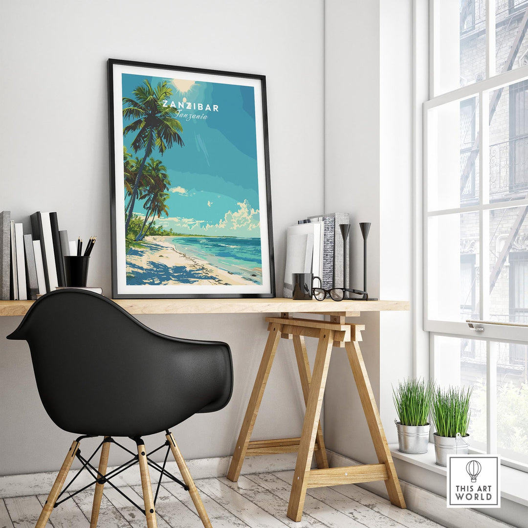 Zanzibar Travel Print