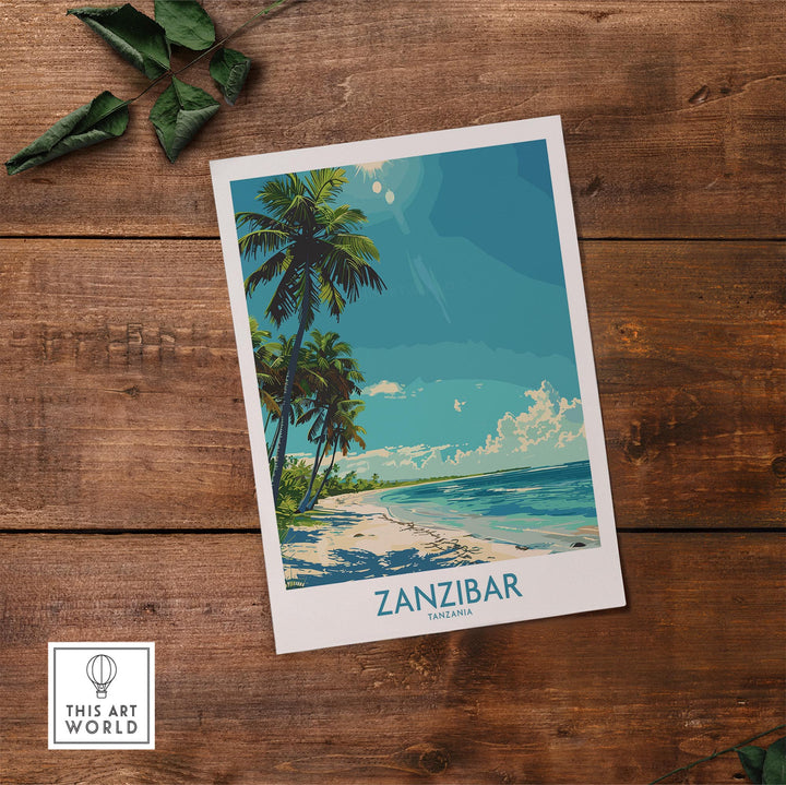 Zanzibar Travel Print - Tanzania