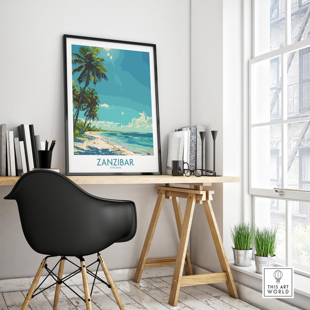 Zanzibar Travel Print - Tanzania
