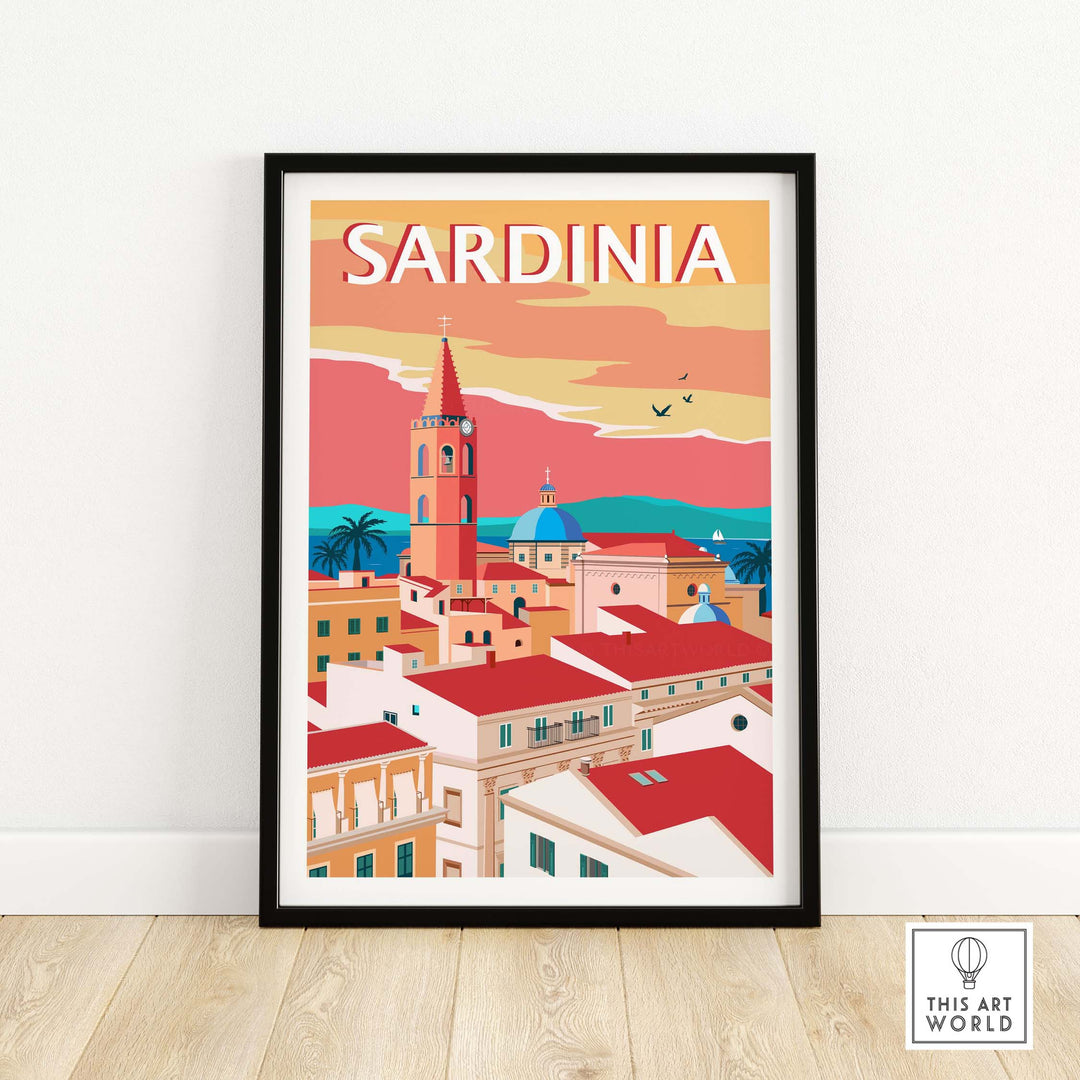 sardinia poster print