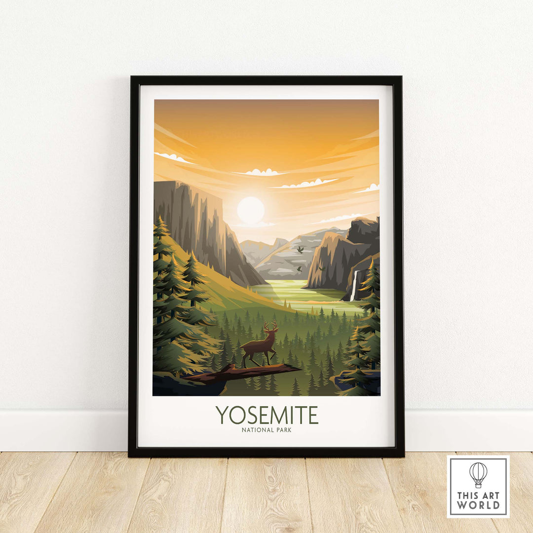 yosemite wall art | national park poster