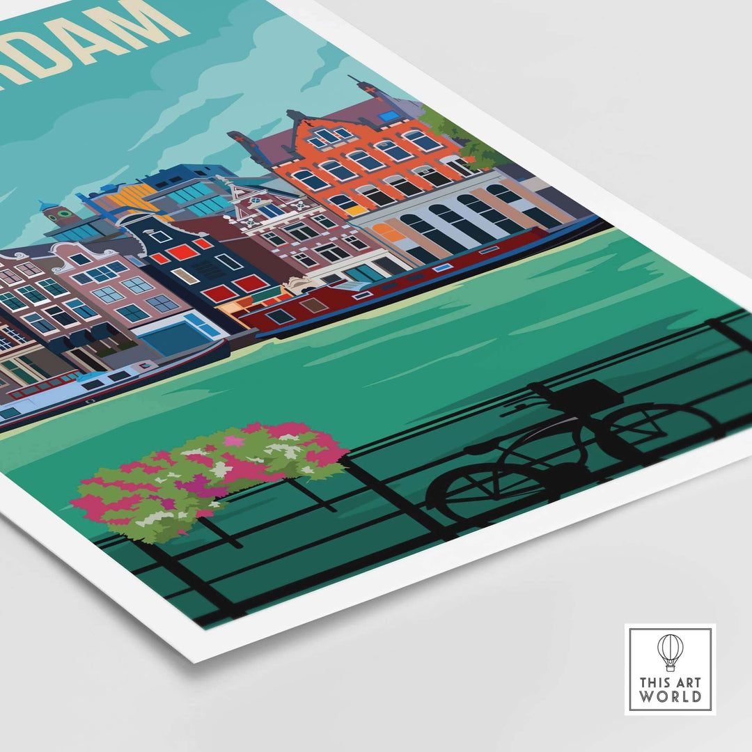 amsterdam print poster wall art | vintage