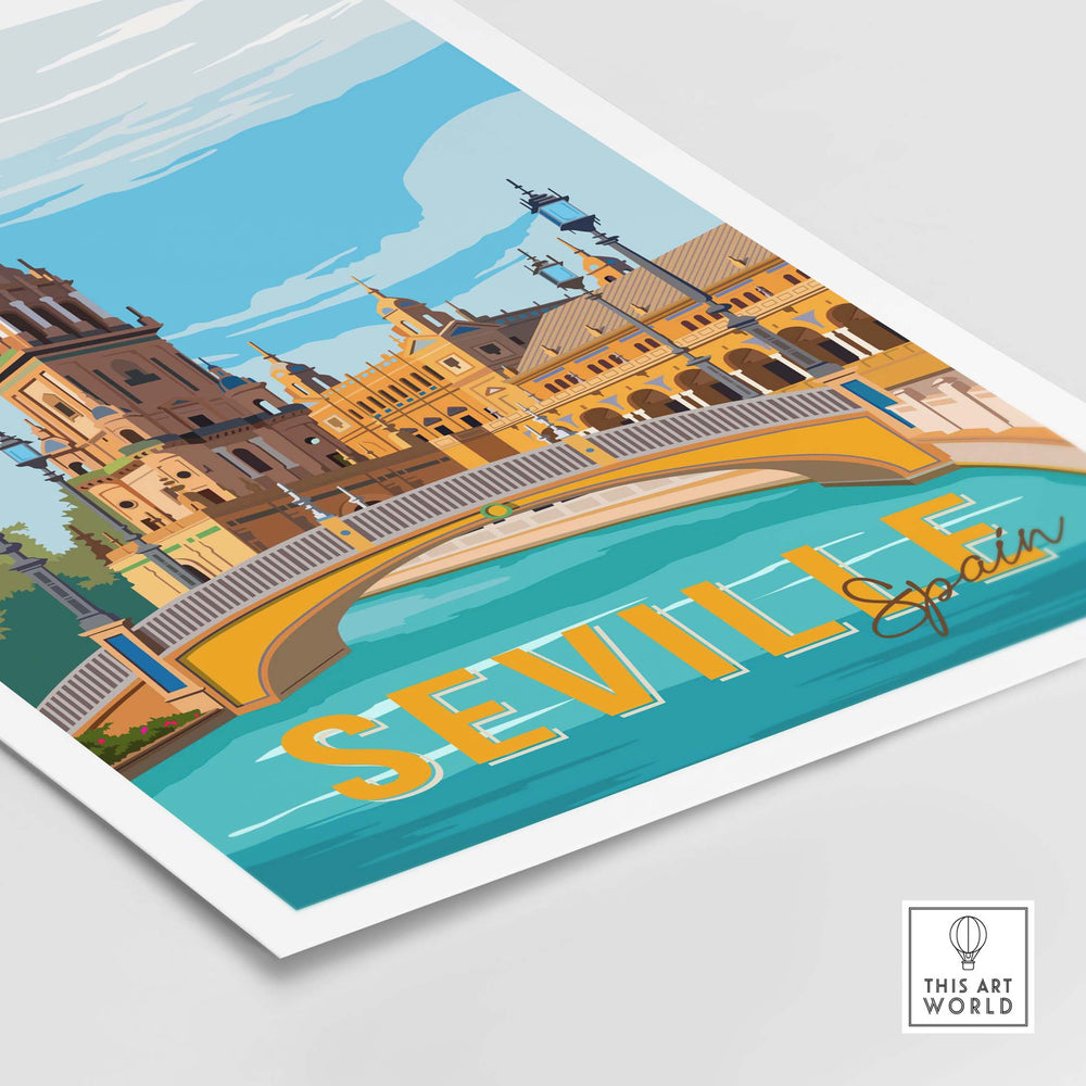 seville print poster wall art | vintage