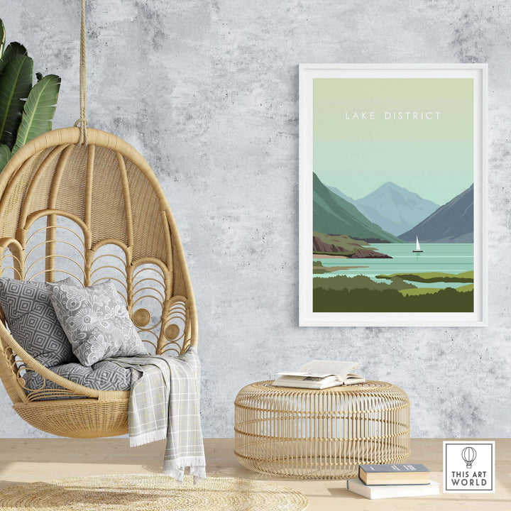 lake district print wall art poster