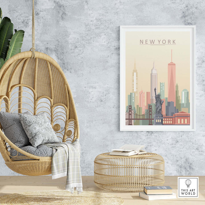 new york city skyline print | wall art