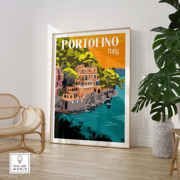 portofino print poster wall art