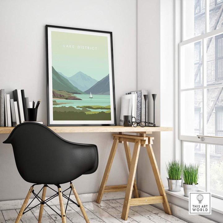 lake district print wall art poster