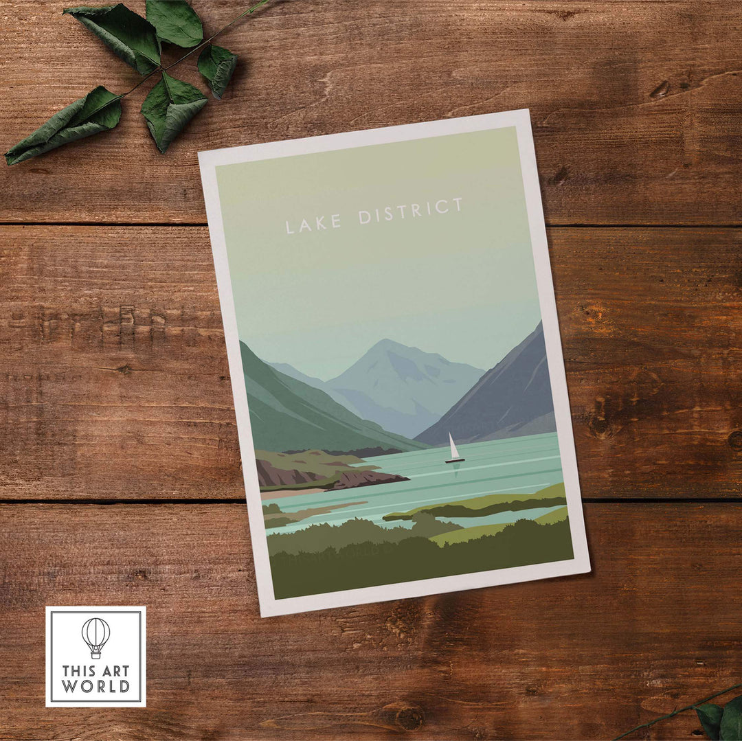 lake district print wall art poster