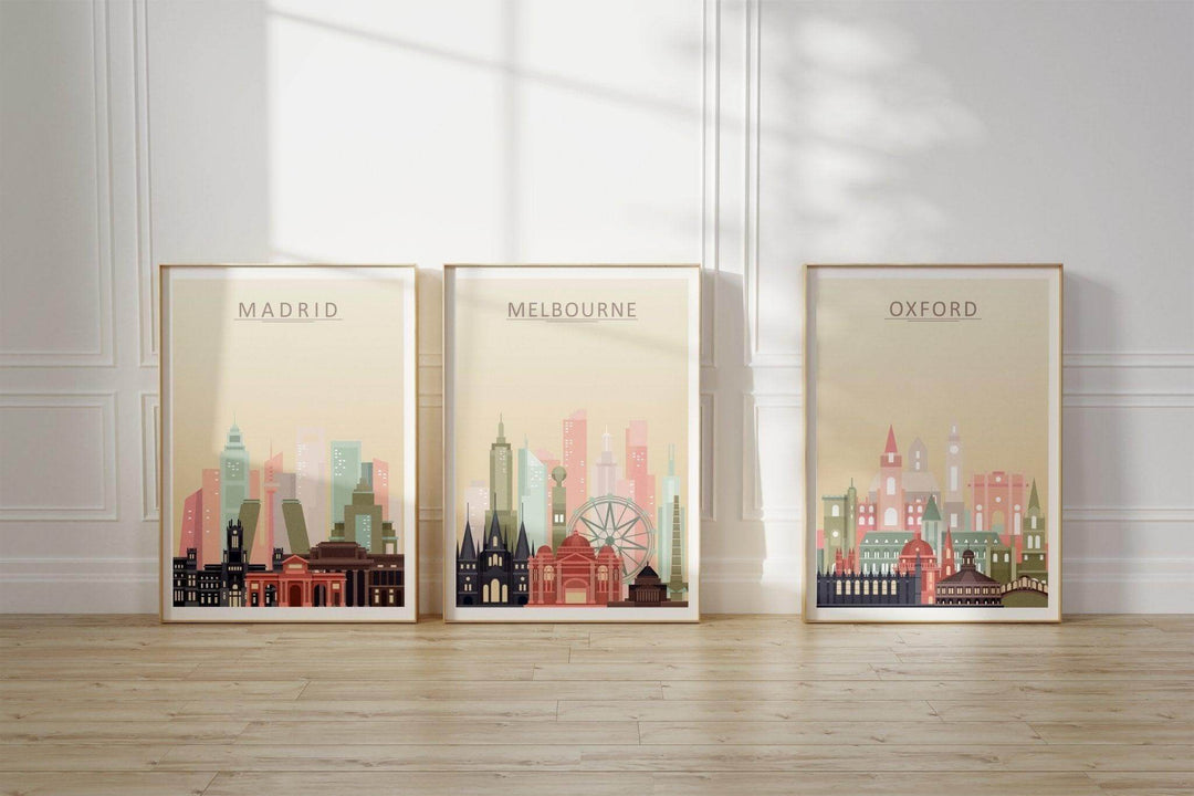 City Skyline Prints: How to Make a Wall Art Collection