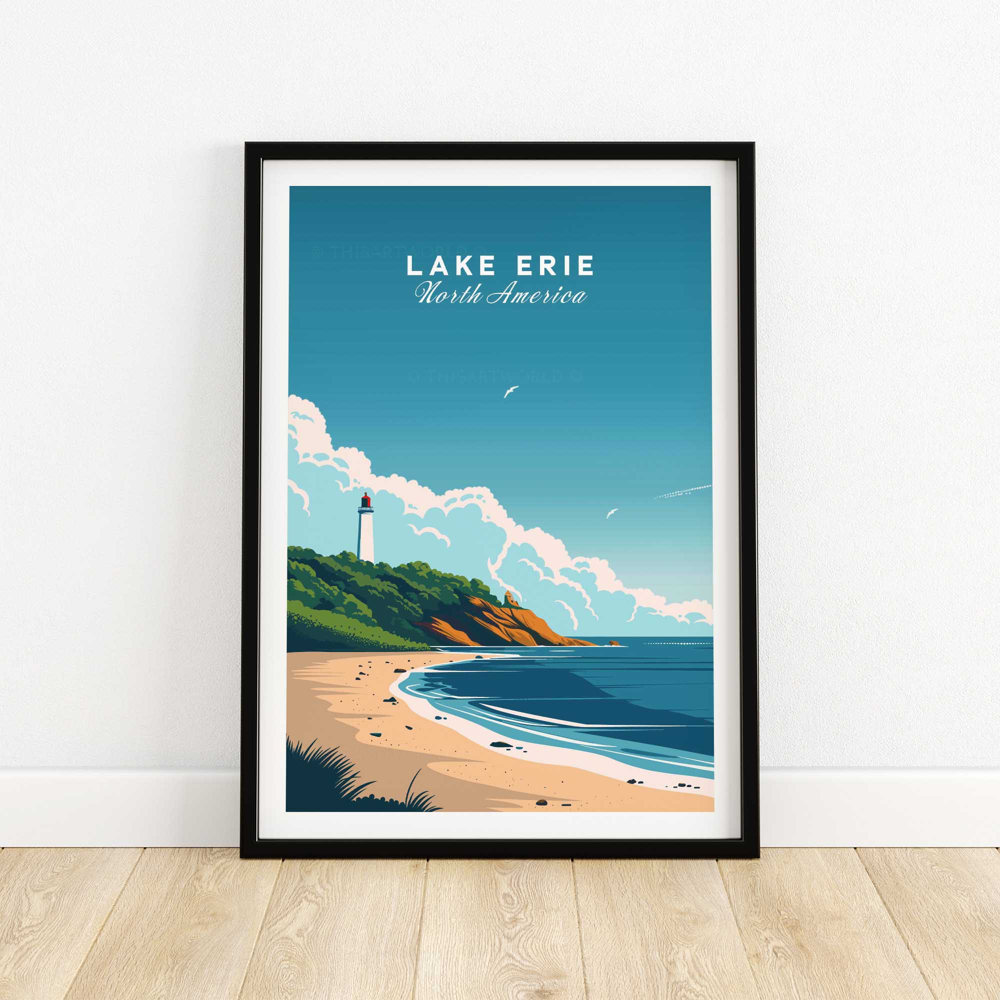Lake Erie Poster-This Art World
