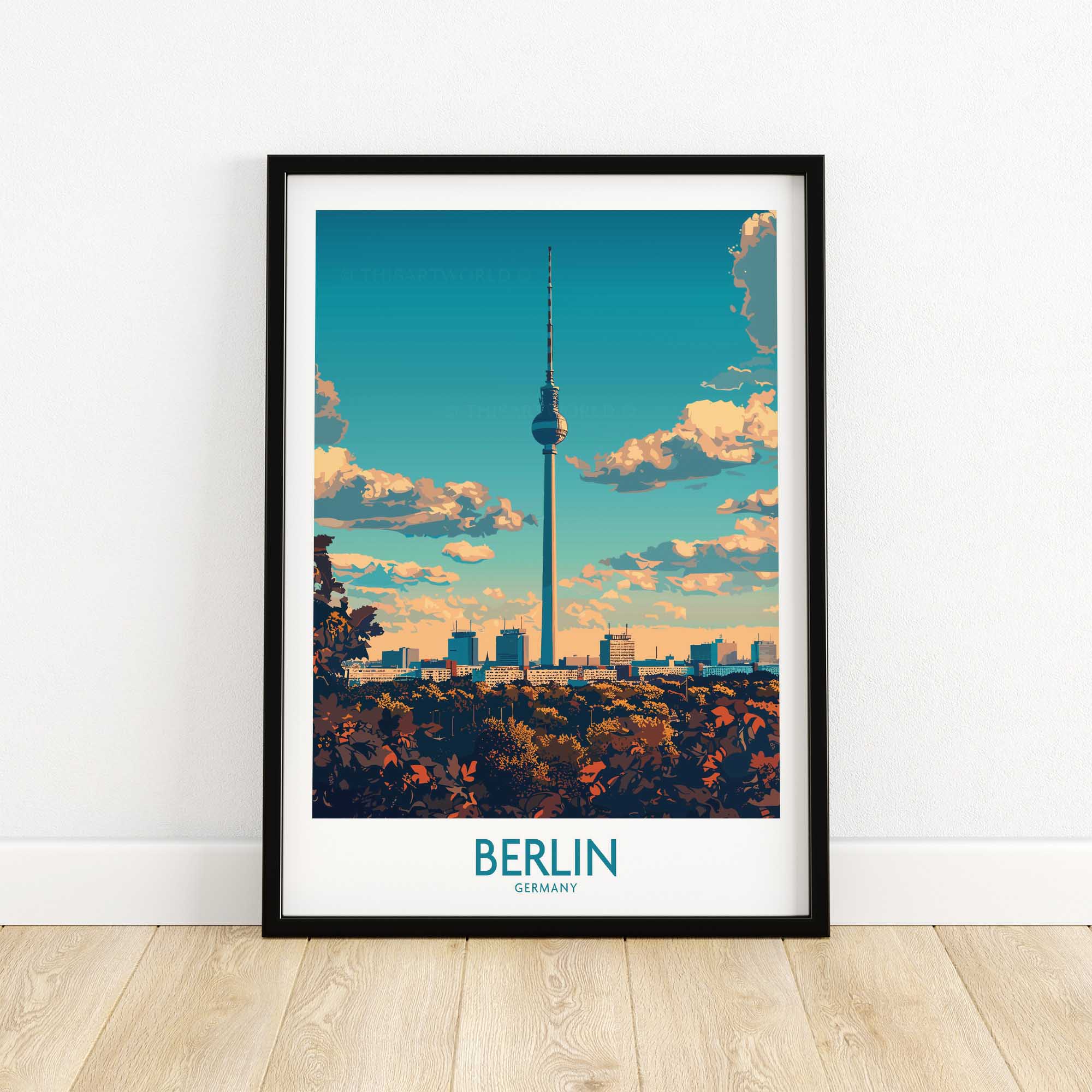 Berlin Travel Poster - Germany-This Art World
