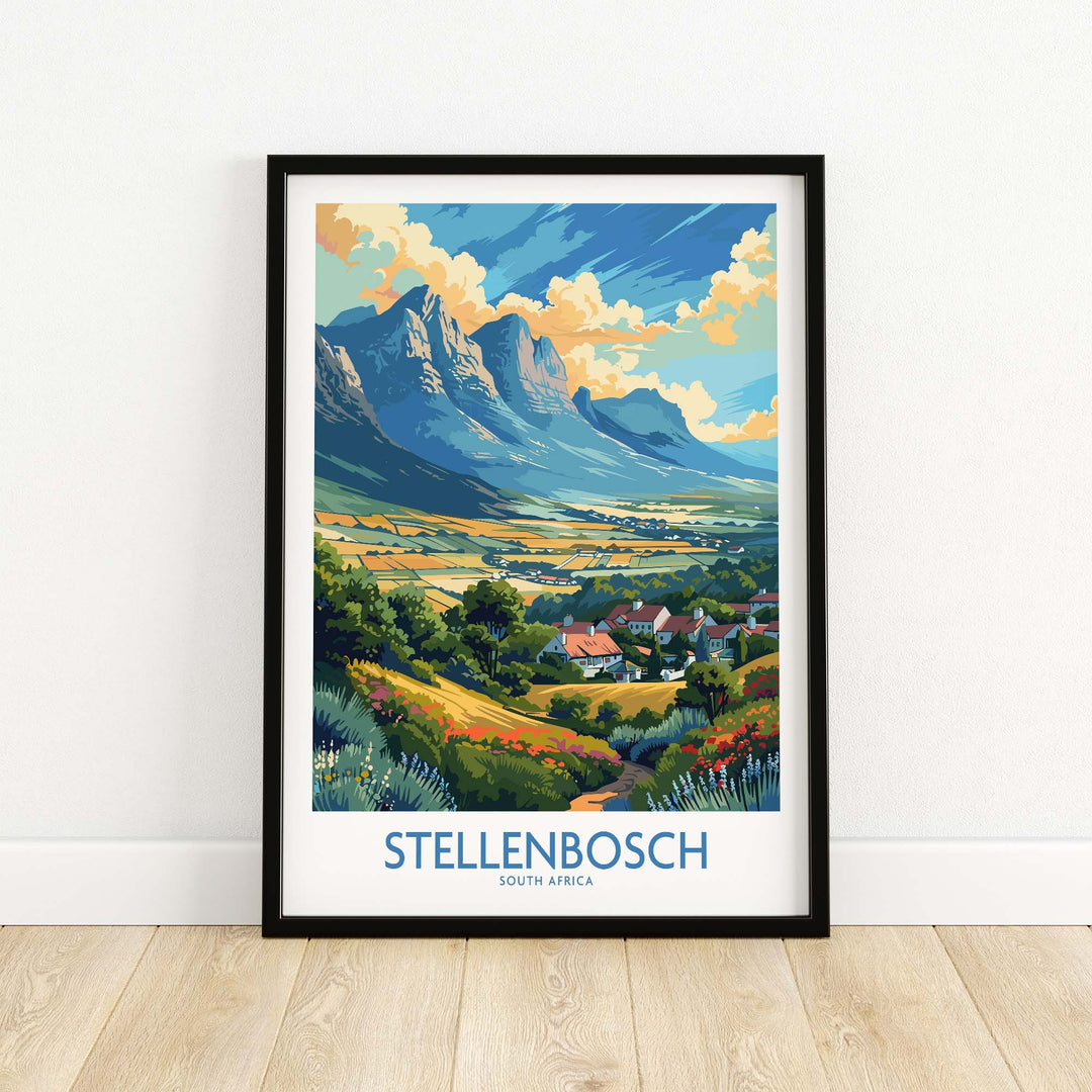 Stellenbosch Travel Poster