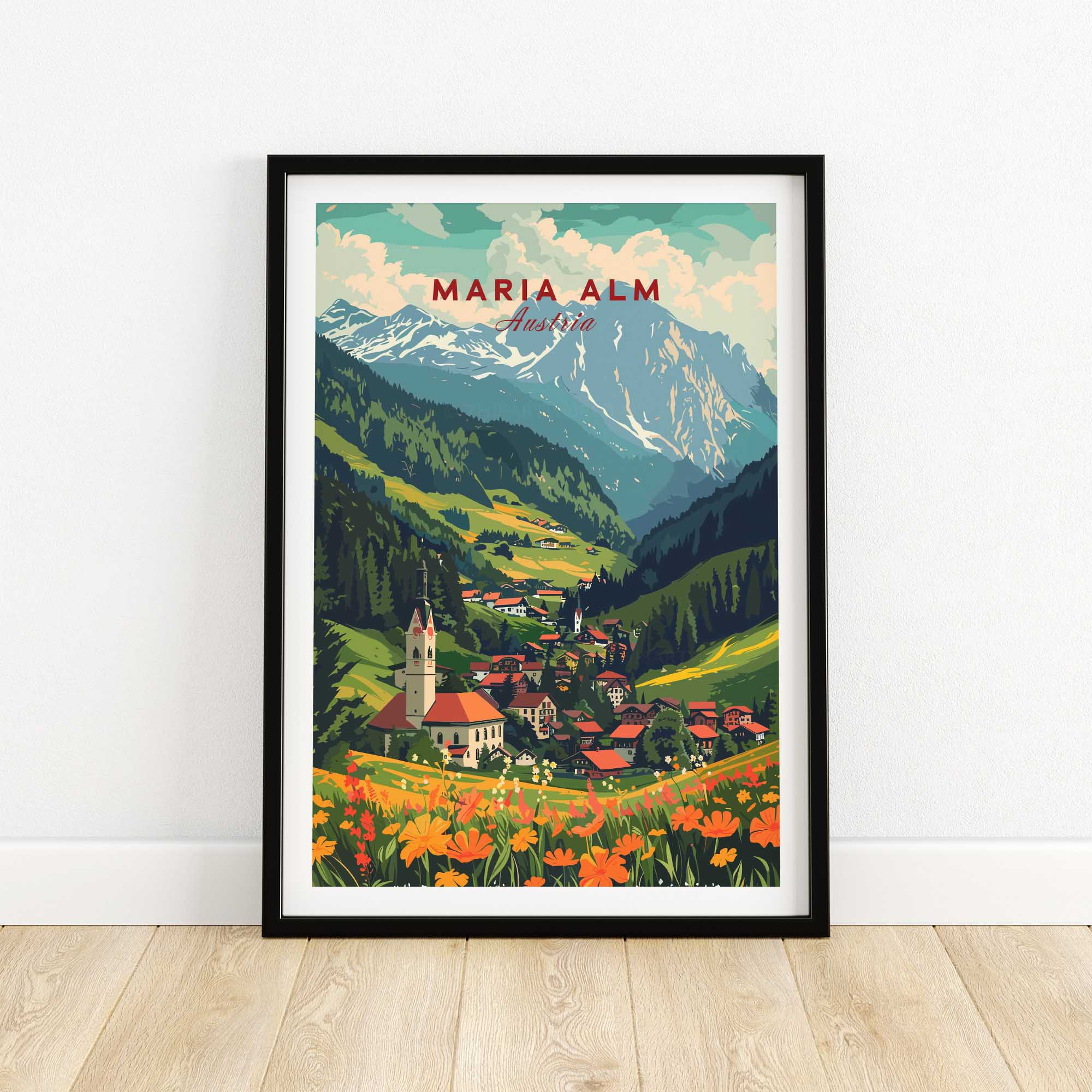 Maria Alm Print Austria-This Art World
