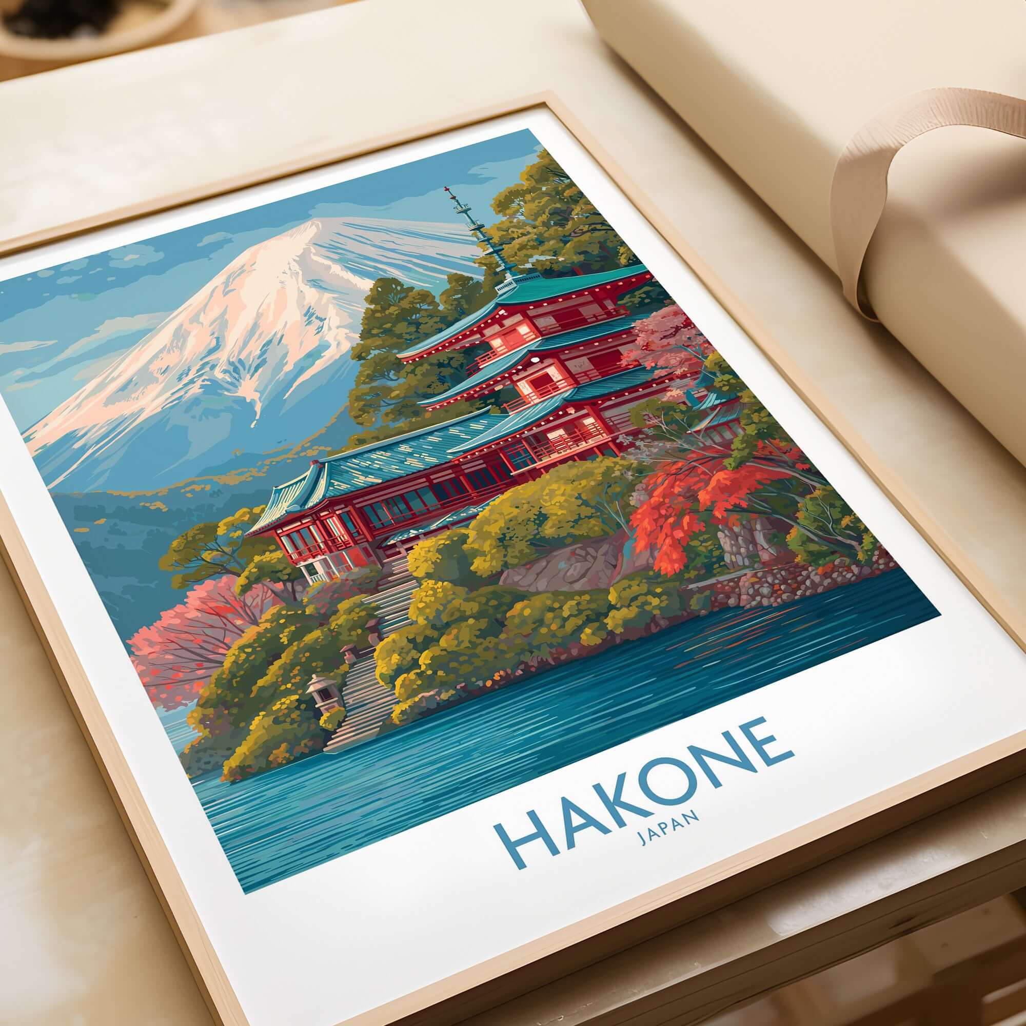 Hakone Japan Wall Art - Enchanting Travel Print