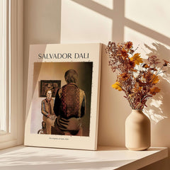 Salvador Dali The Angelus of Gala 1935 Surrealism Double Image Art Print Poster featuring a double image of Gala.