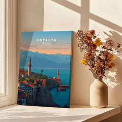 Antalya Canvas Print | Turkish Architecture Wall Decor showcasing Antalya's beautiful coastal view and cultural charm.
