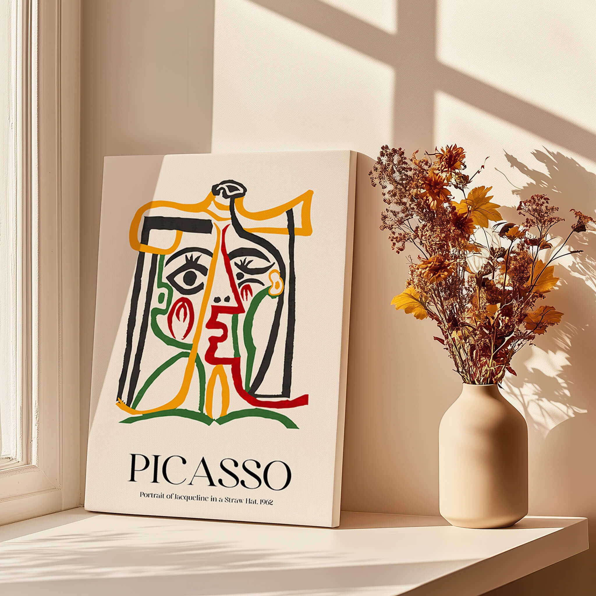 Picasso Jacqueline Straw Hat 1962 Art Print Poster – This Art World