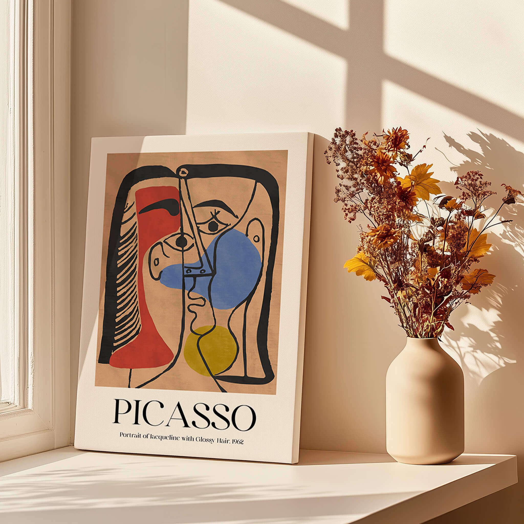 Picasso Portrait Jacqueline Glossy Hair 1962 Art Print – This Art
