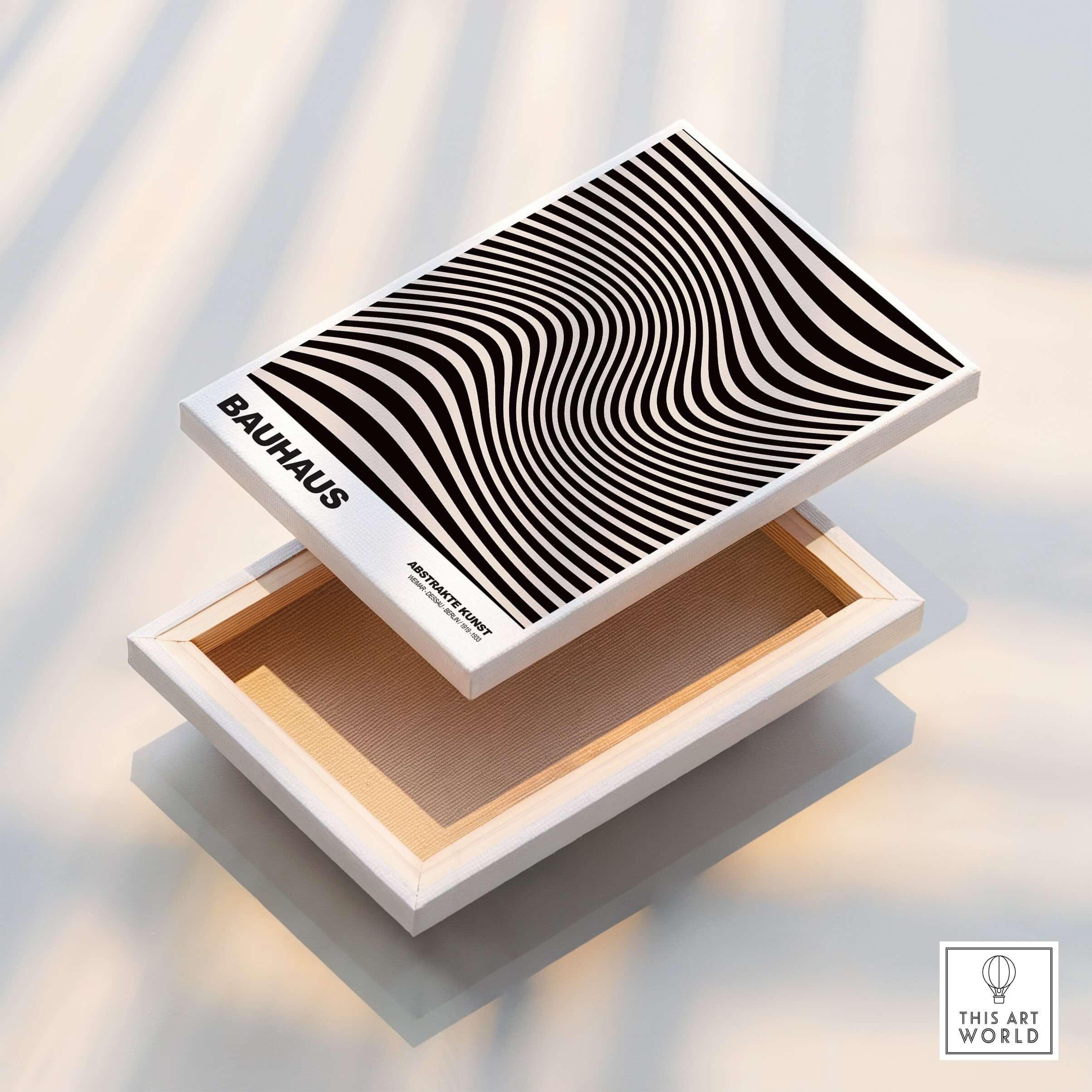 Bauhaus Exhibition Prints - Optical Wave Art Print – This Art World
