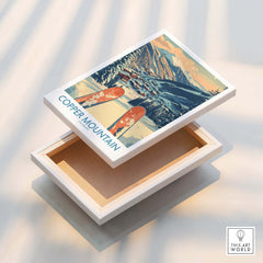 Copper Mountain Colorado Wall Art – Winter Mountain Ski Resort Wall Decor, showcasing snowy mountains and ski culture.
