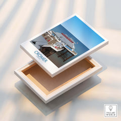 Cromer Norfolk Wall Art – Historic Seaside Pier Art Print displayed on a white box showcasing the iconic pier design.