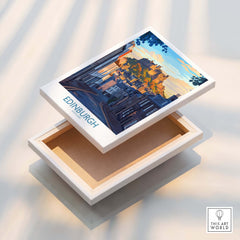 Edinburgh Wall Art Print featuring a scenic view of Edinburgh castle, beautifully designed for home decor.