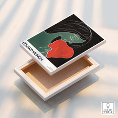 Edvard Munch Art Print - Edvard Munch Two Heart c1899 Woodcut - Symbolist Love Poster in a decorative box.