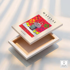 Matisse Art Prints - Still Life Flowers Lemons Red Pattern Poster open box showcasing vibrant art cover.