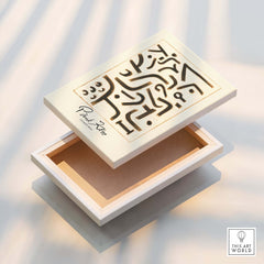 Paul Klee Growth Stirs Abstract Art Print Modern Poster Wall Decor on decorative box.