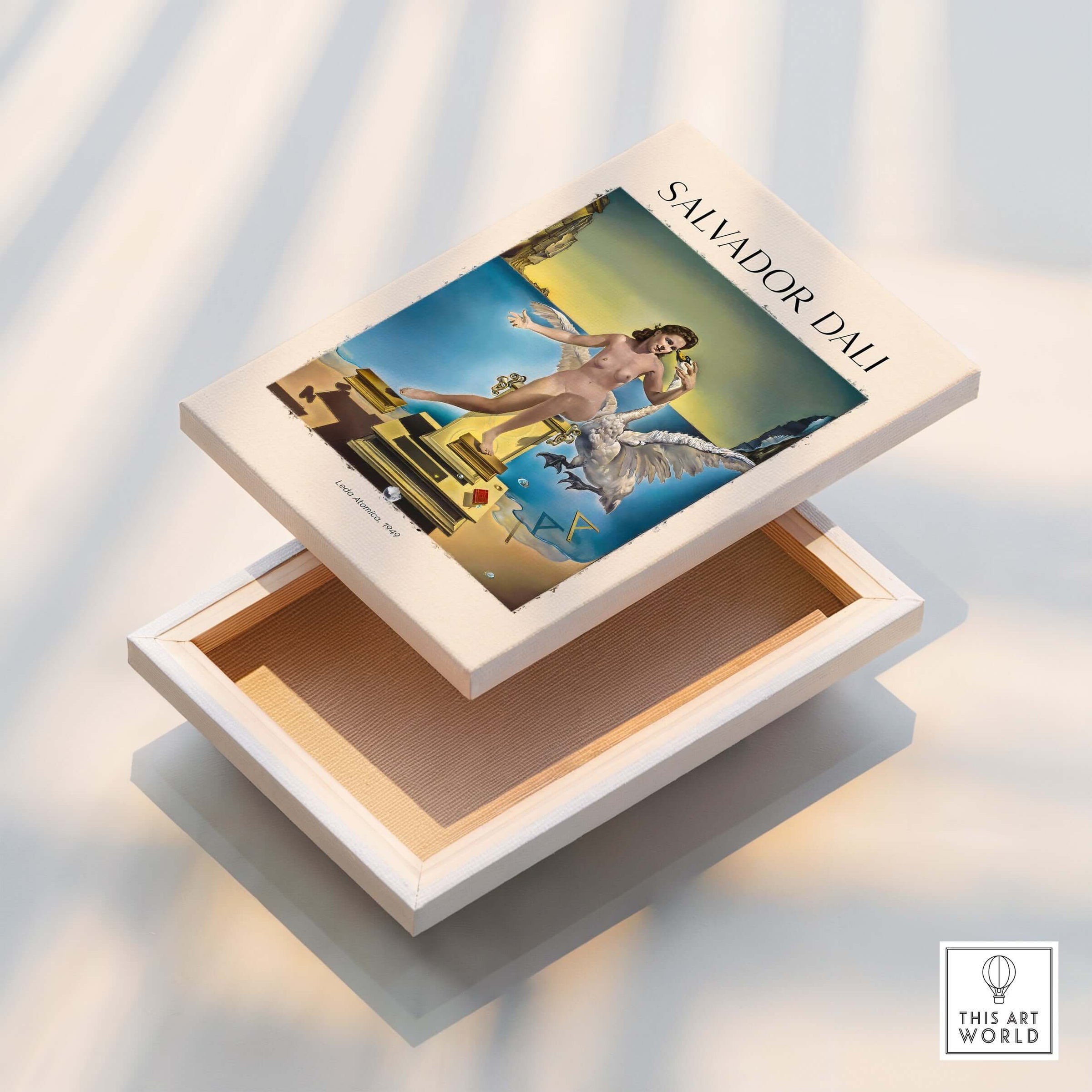 Salvador Dali Leda Atomica 1949 Surrealist Mythology Art Print Swan Poster Nuclear Mysticism box with artwork